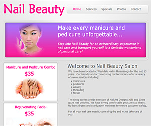 Brochure - Nail Salon Website